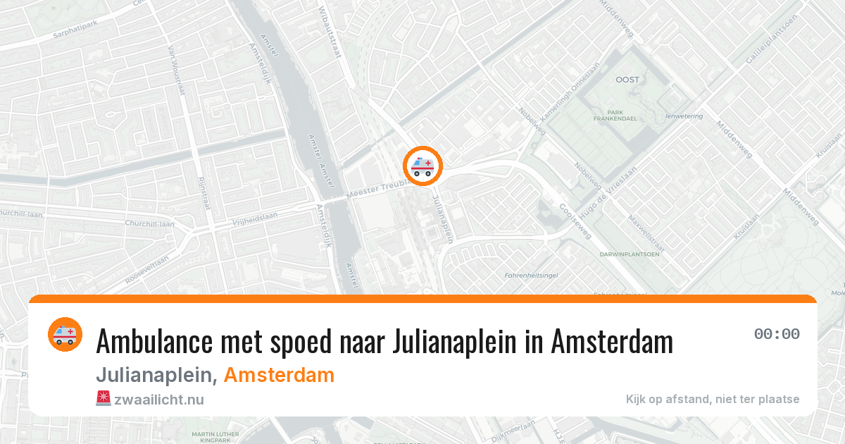Ambulance met spoed naar Julianaplein in Amsterdam — 24 jul 2026