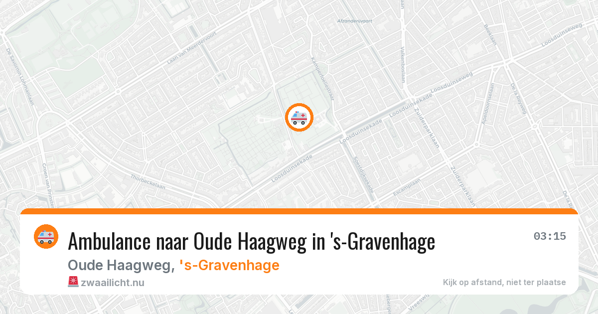 Ambulance naar Oude Haagweg in 's-Gravenhage — 18 jul 2026