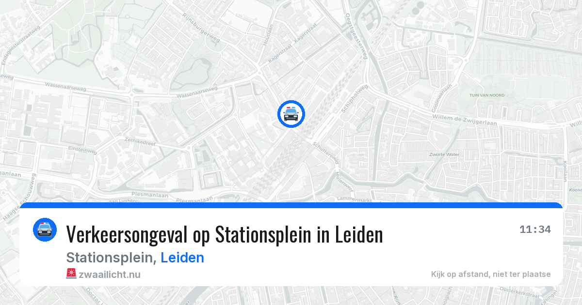 Verkeersongeval op Stationsplein in Leiden — 27 mei 2026