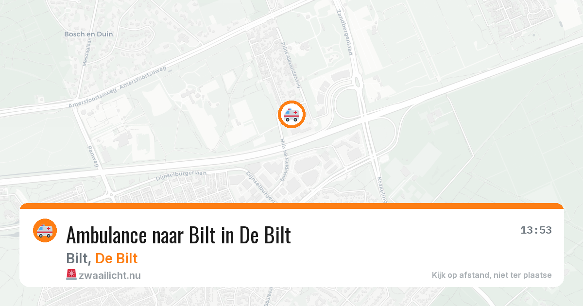 Ambulance naar Bilt in De Bilt — 10 apr 2026