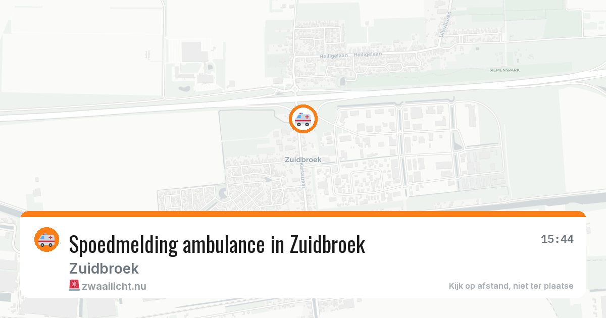 Spoedmelding ambulance in Zuidbroek — 17 feb 2026