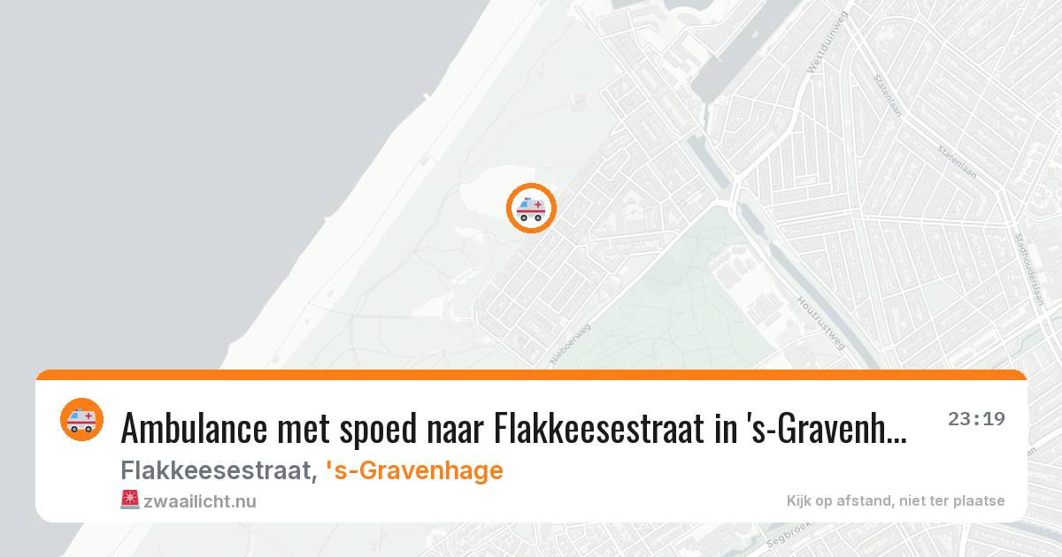 Ambulance met spoed naar Flakkeesestraat in 's-Gravenhage — 10 mei 2026