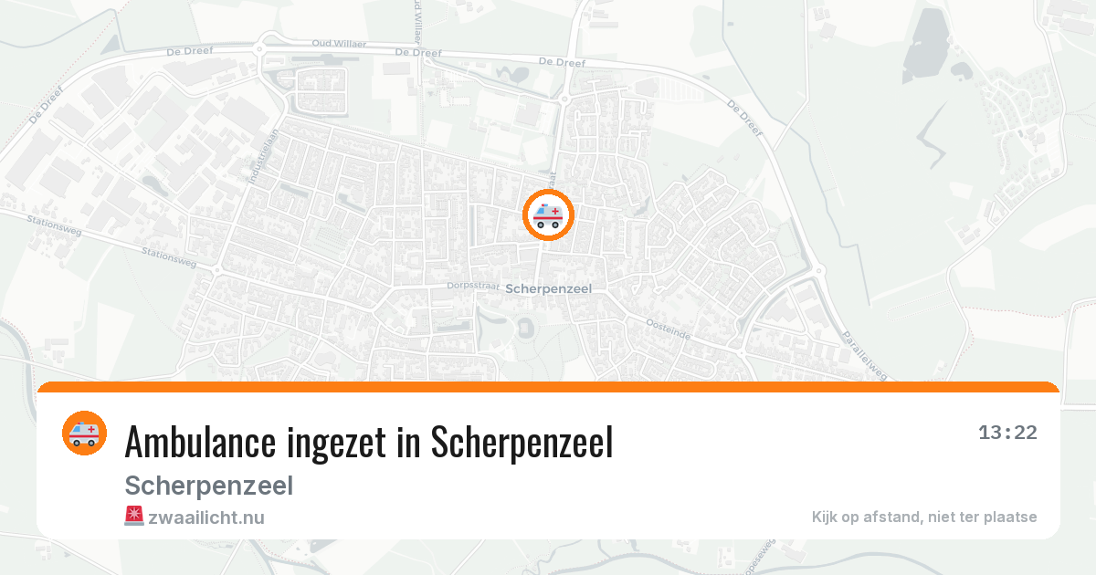 Ambulance ingezet in Scherpenzeel — 16 jul 2026