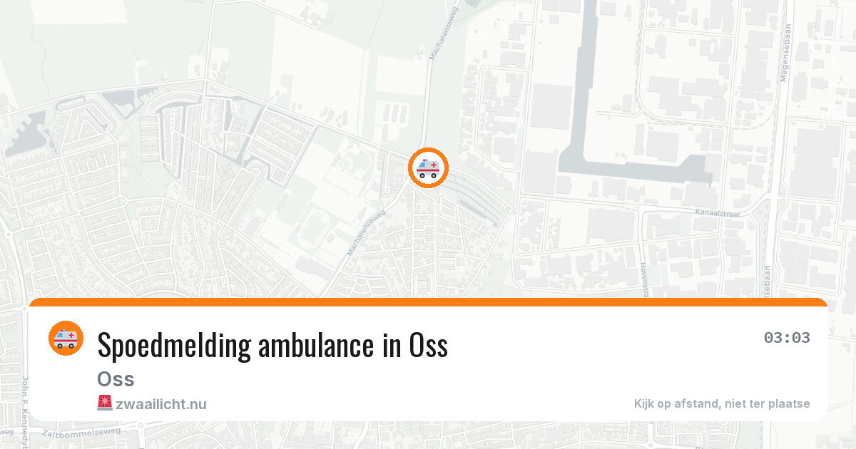 Spoedmelding ambulance in Oss — 11 jul 2026