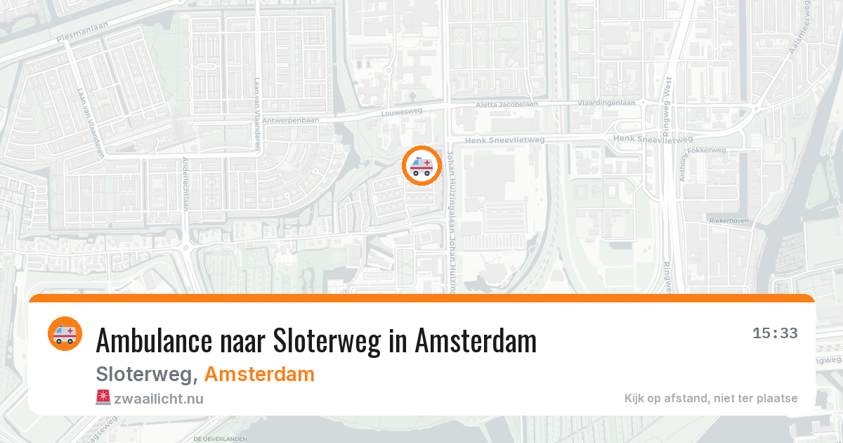 Ambulance naar Sloterweg in Amsterdam — 14 mrt 2026
