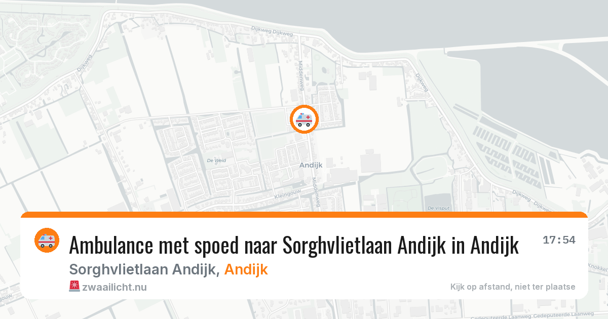 Ambulance met spoed naar Sorghvlietlaan Andijk in Andijk — 15 jul 2026