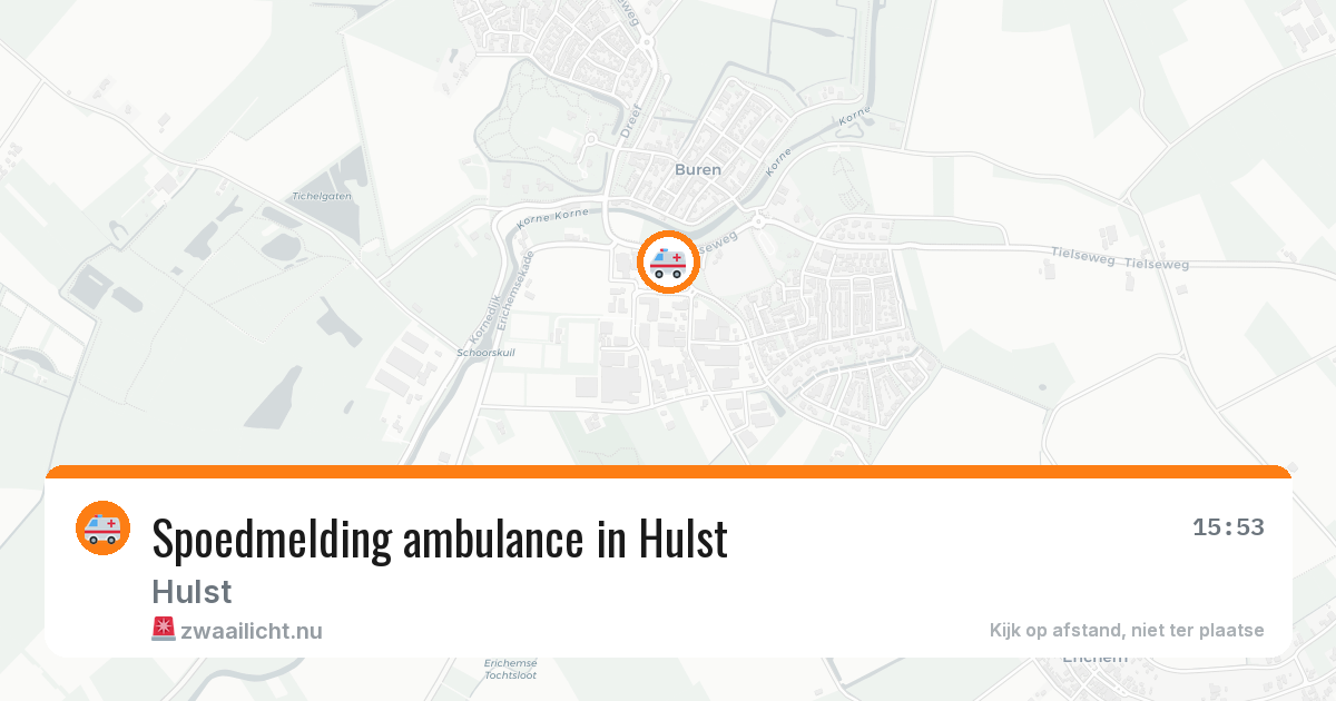 Spoedmelding ambulance in Hulst — 22 jan 2026
