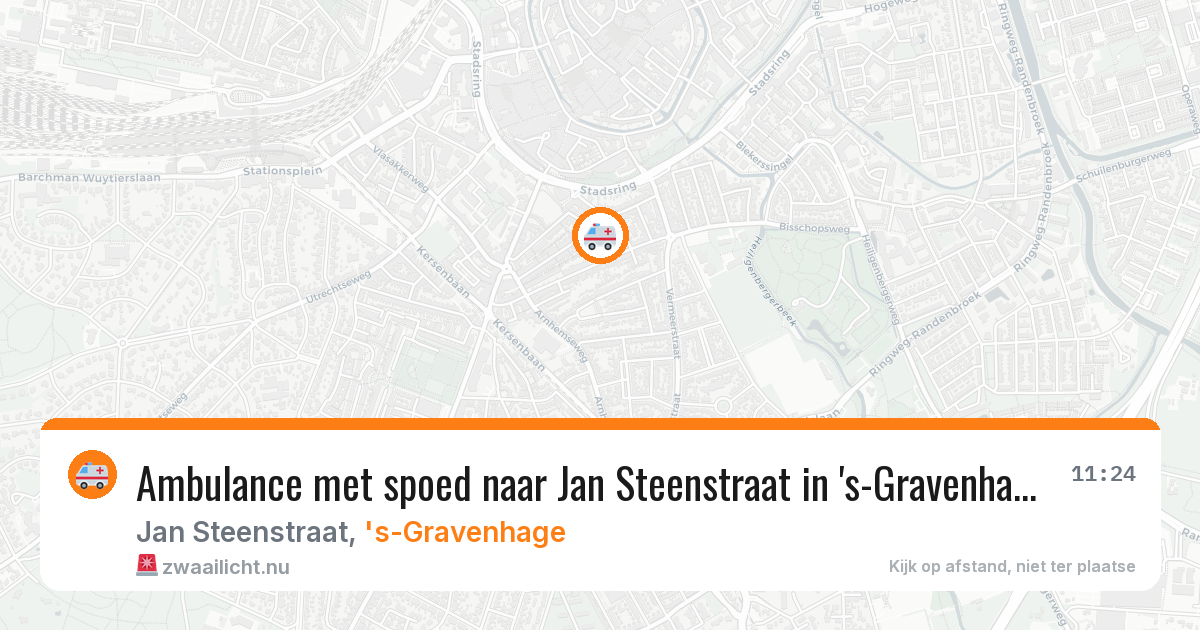 Ambulance met spoed naar Jan Steenstraat in 's-Gravenhage — 25 mrt 2026
