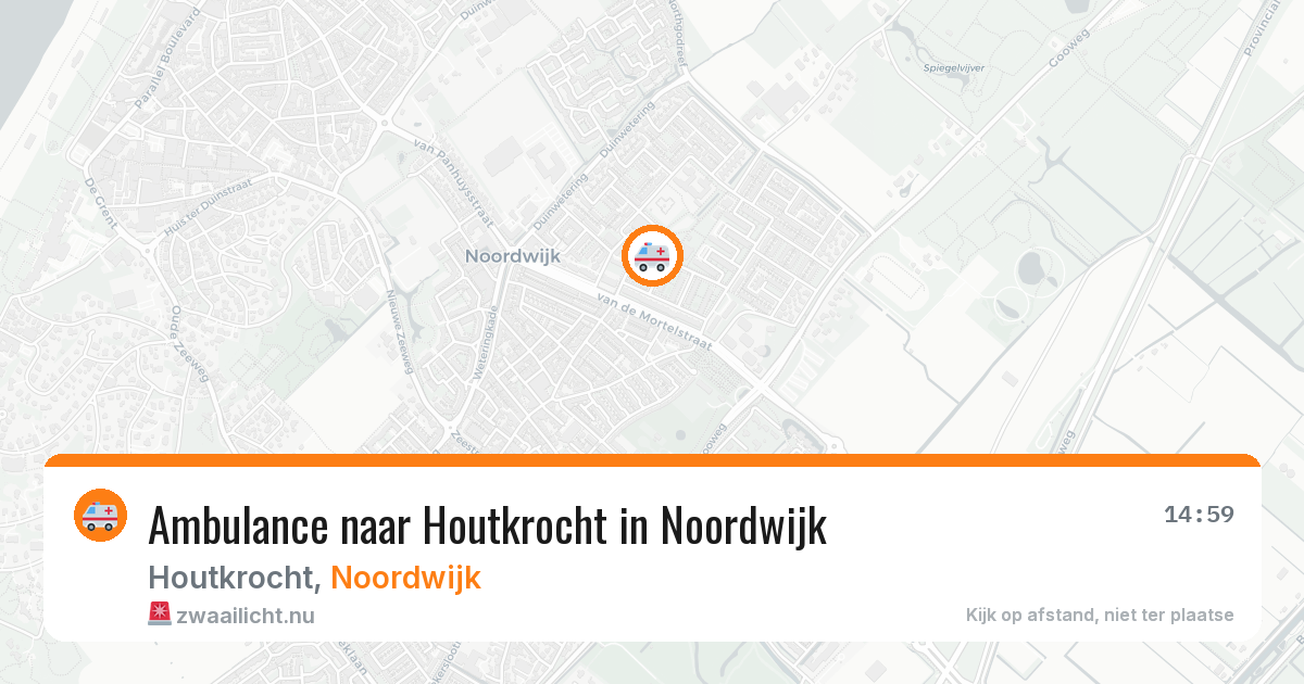 Ambulance naar Houtkrocht in Noordwijk — 1 apr 2026