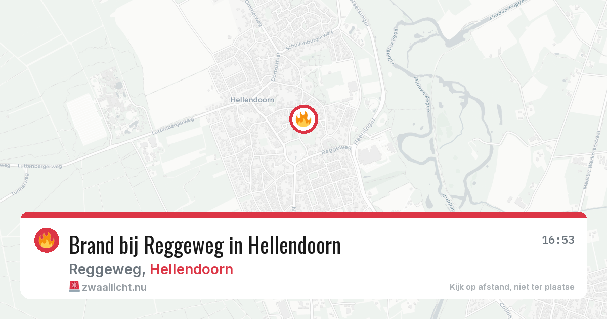 Brand bij Reggeweg in Hellendoorn — 25 mrt 2026