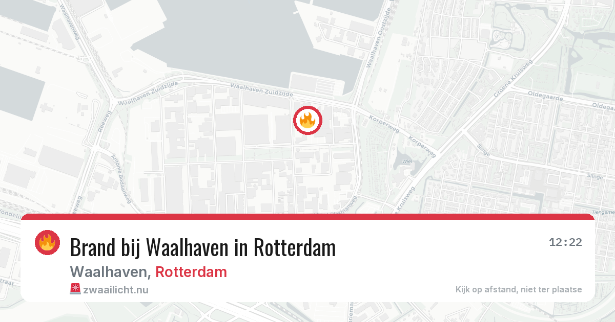 Brand bij Waalhaven in Rotterdam — 5 jun 2026