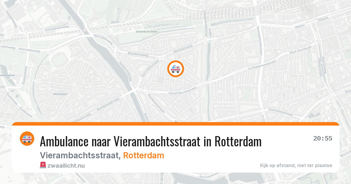 Ambulance naar Vierambachtsstraat in Rotterdam — 19 mrt 2026