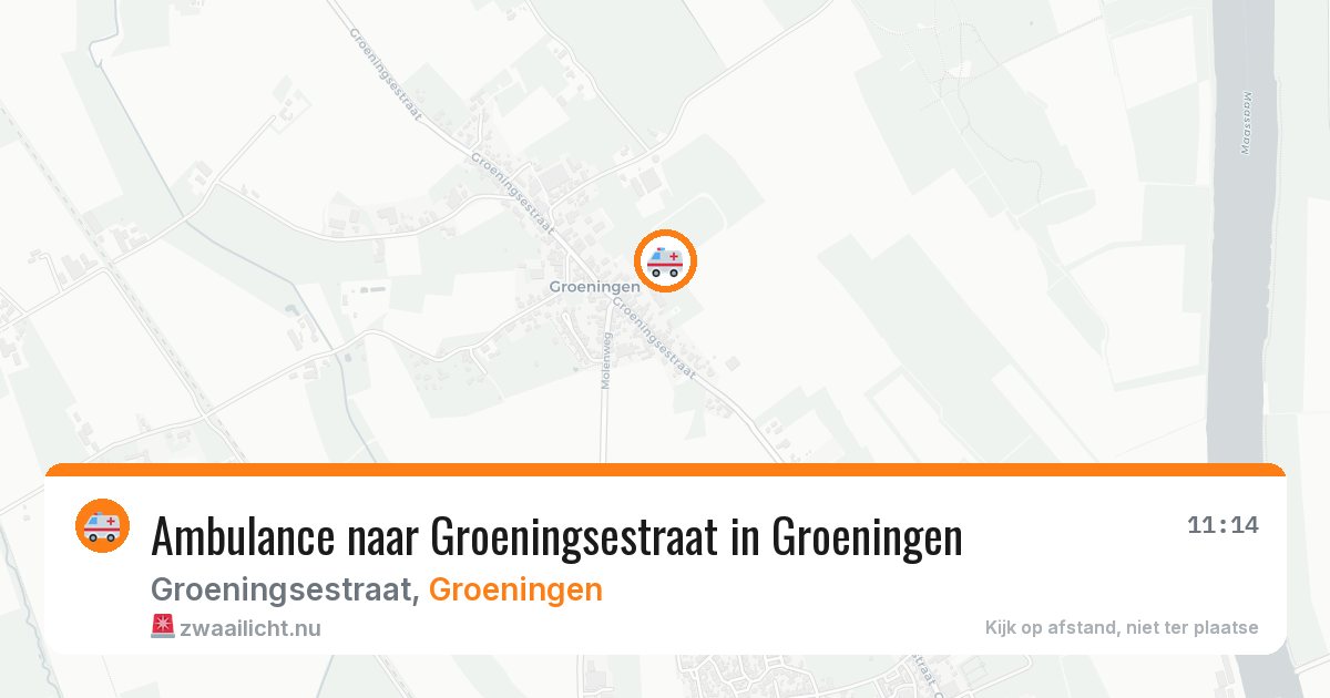 Ambulance naar Groeningsestraat in Groeningen — 6 jul 2026