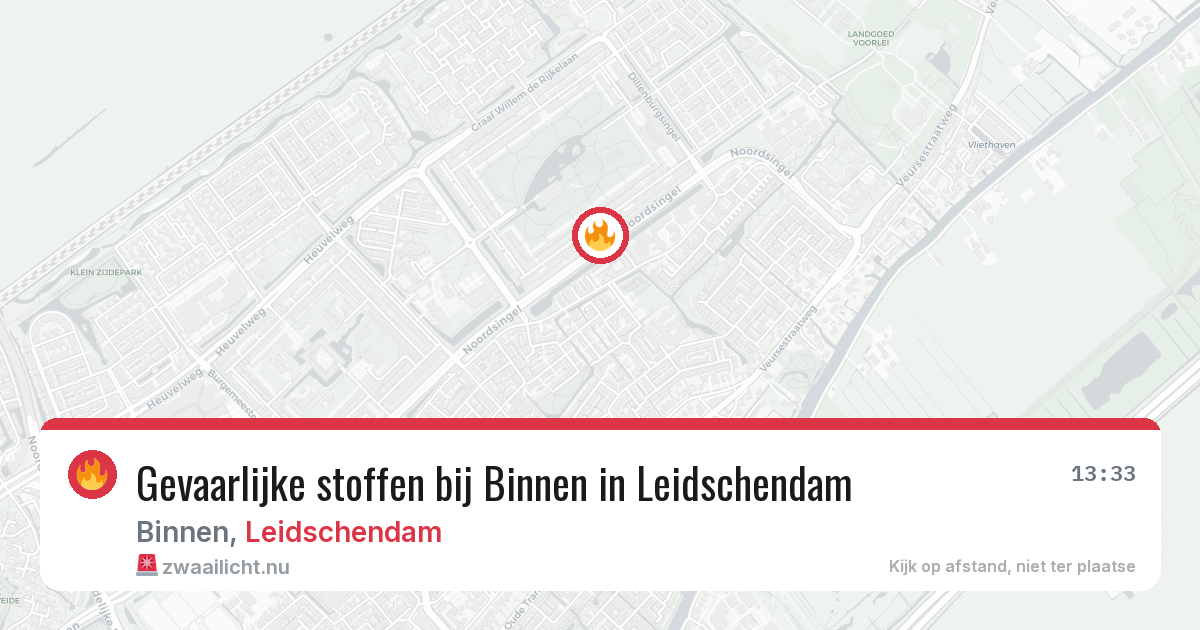 Gevaarlijke stoffen bij Binnen in Leidschendam — 24 jul 2026