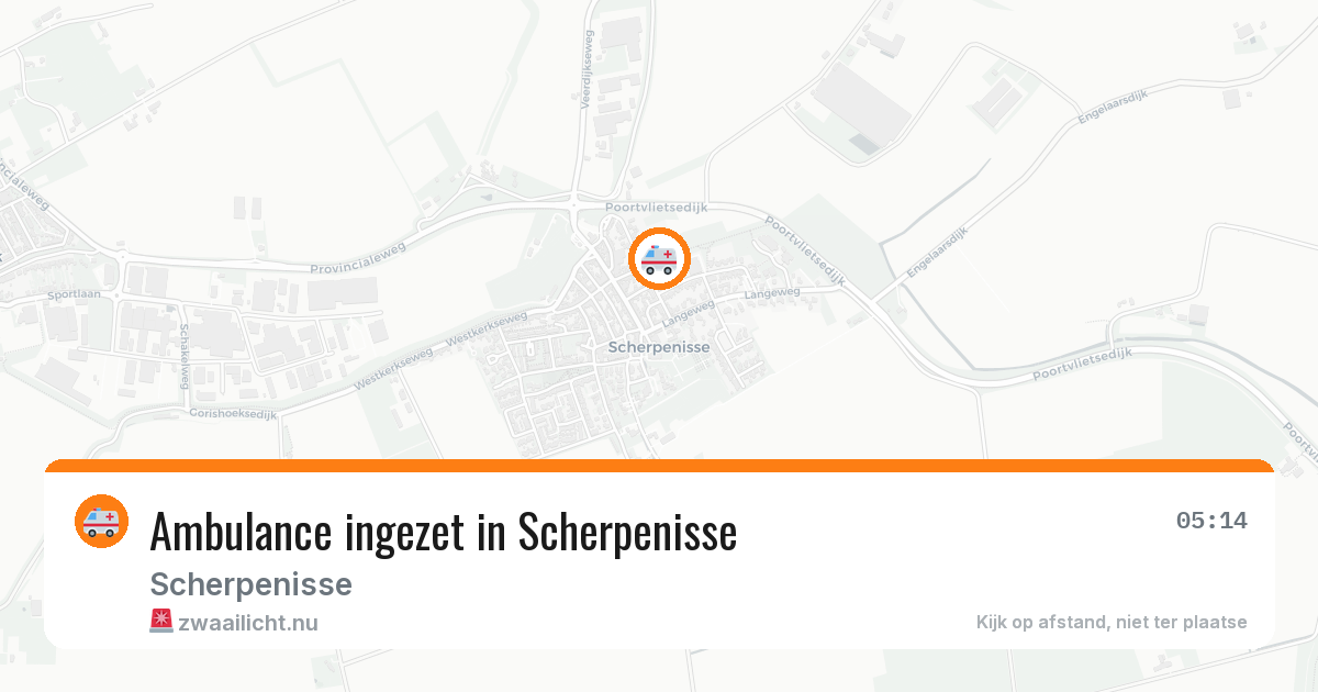 Ambulance ingezet in Scherpenisse — 24 jul 2026