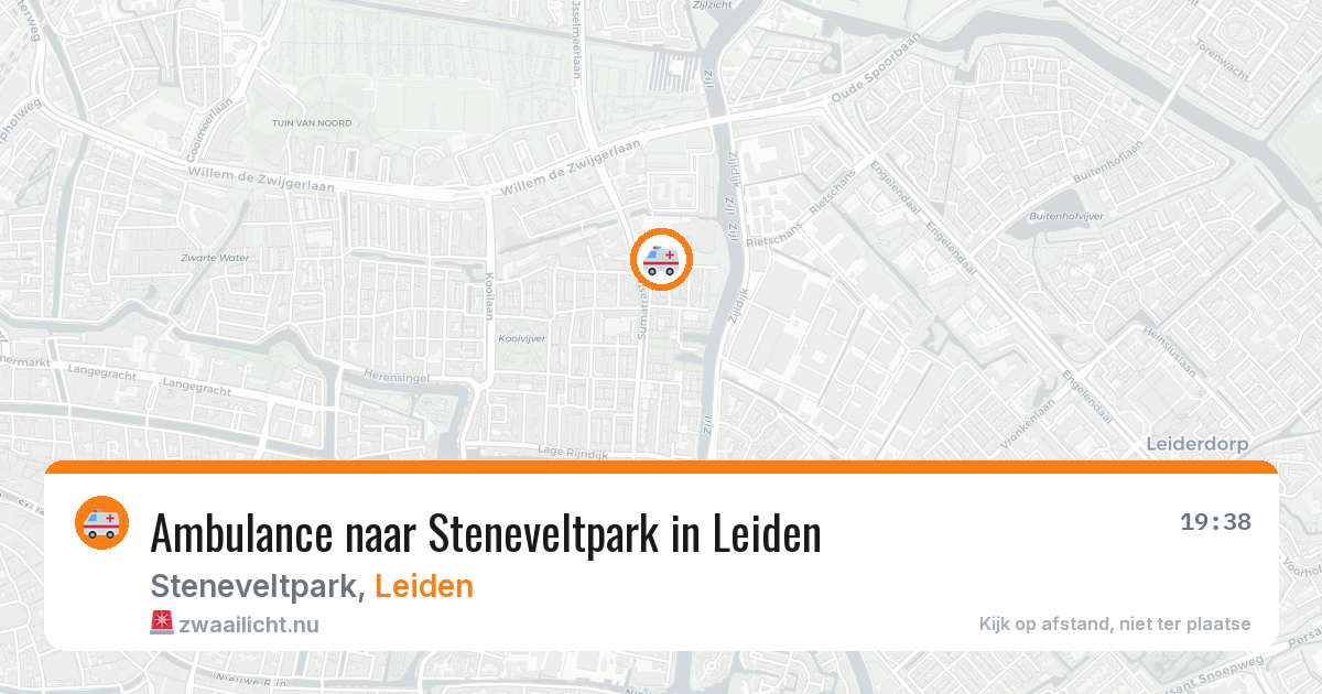 Ambulance naar Steneveltpark in Leiden — 20 jul 2026