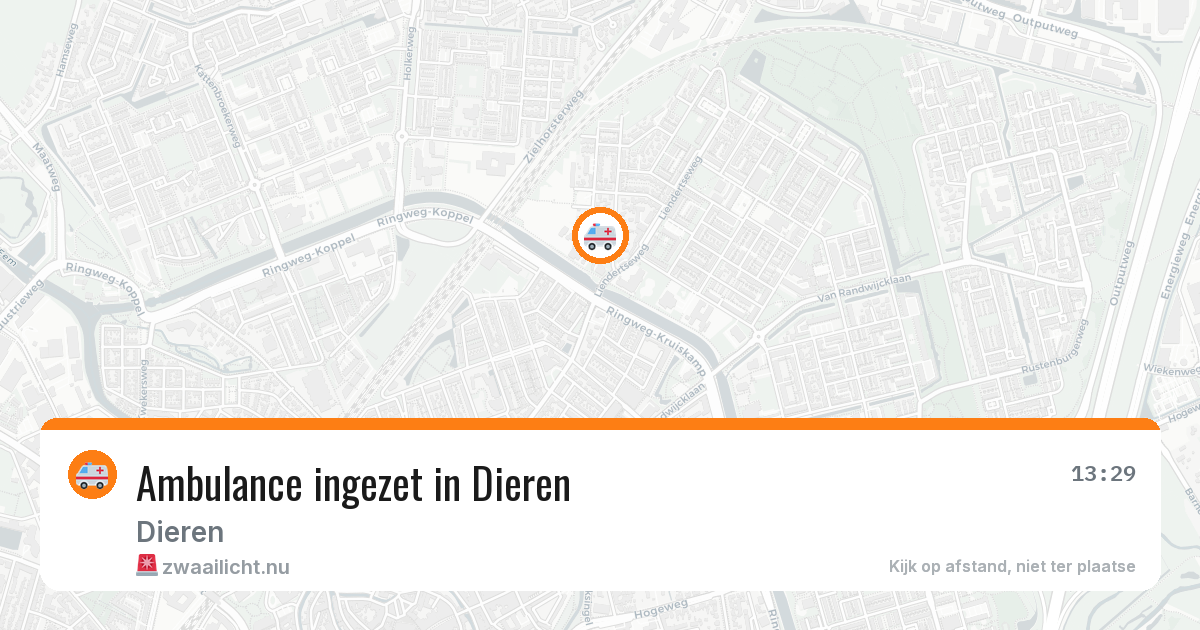 Ambulance ingezet in Dieren — 1 apr 2026