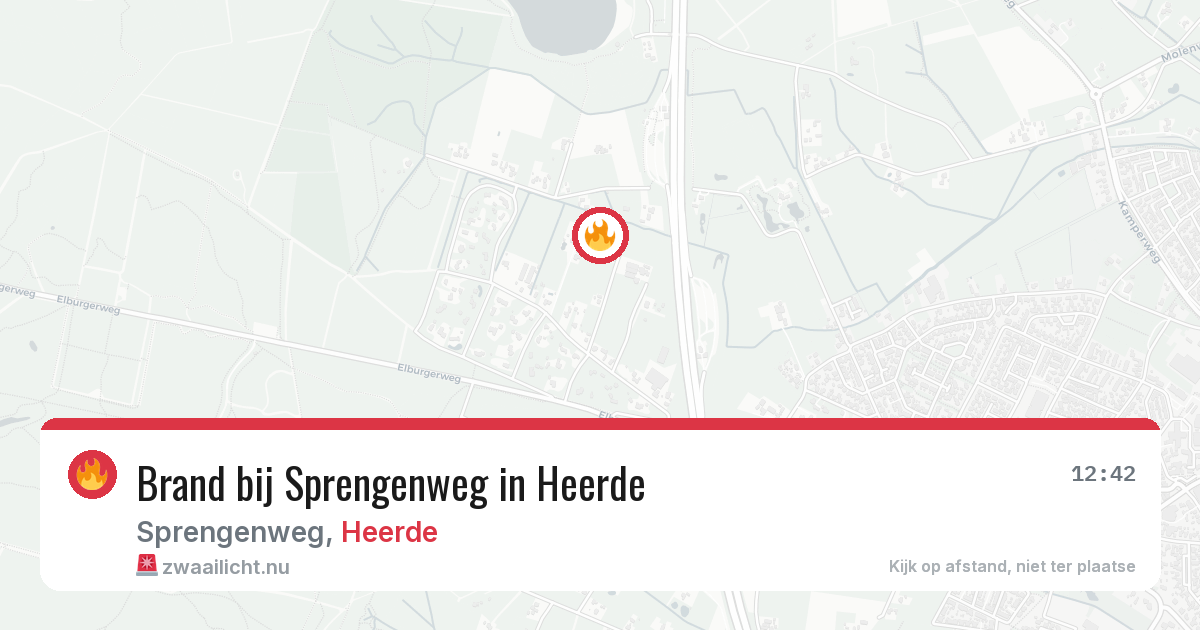 Brand bij Sprengenweg in Heerde — 7 jul 2026