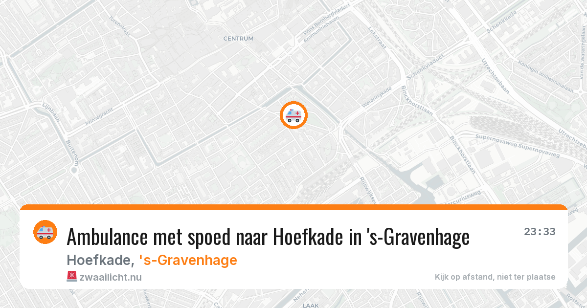 Ambulance met spoed naar Hoefkade in 's-Gravenhage — 25 jan 2026