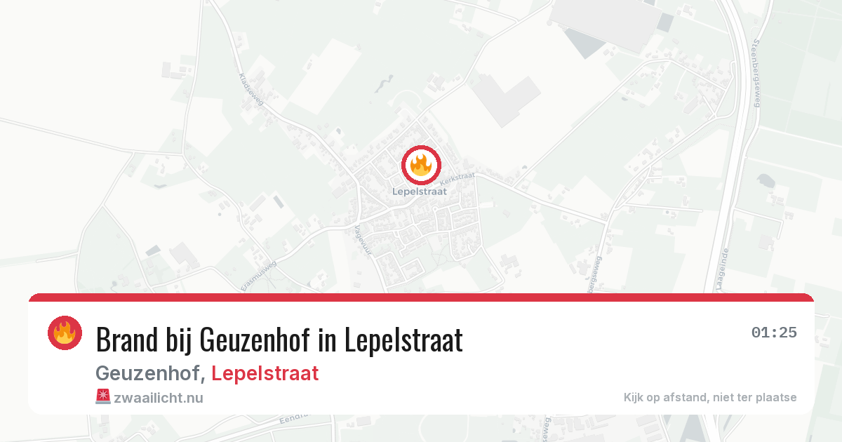 Brand bij Geuzenhof in Lepelstraat — 11 apr 2026
