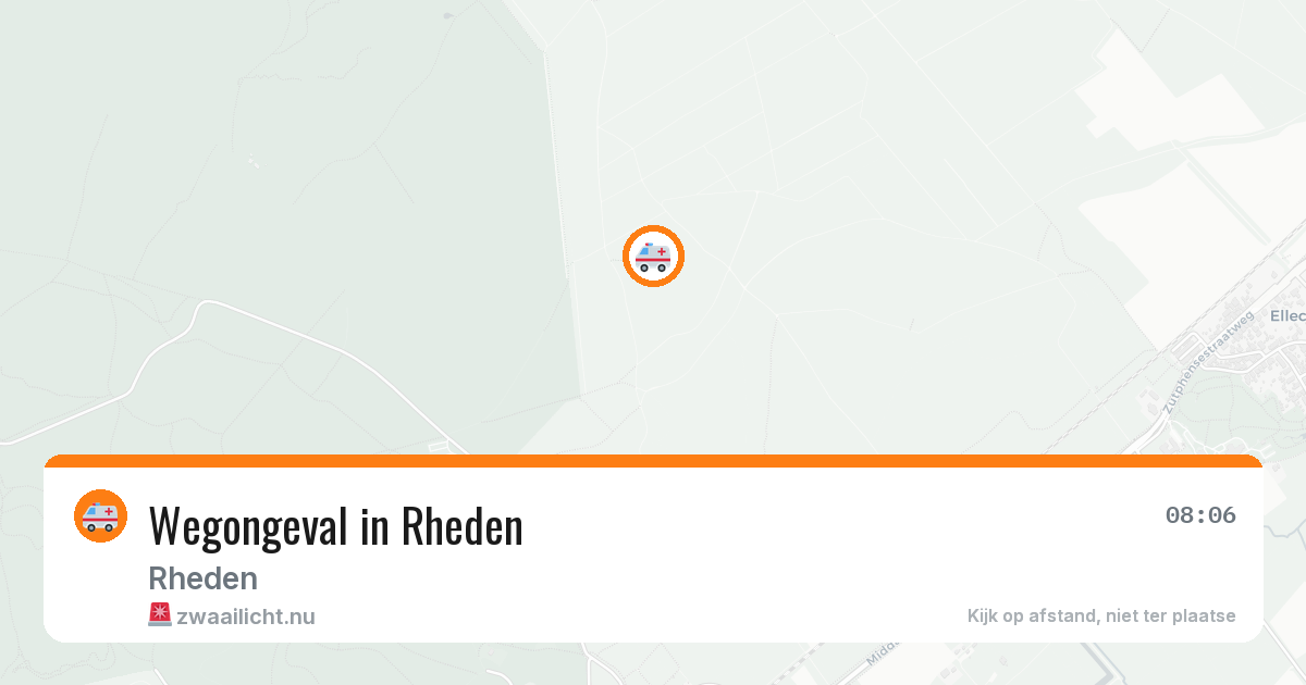 Wegongeval in Rheden — 10 jul 2026