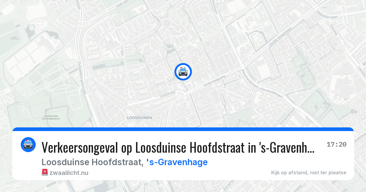Verkeersongeval op Loosduinse Hoofdstraat in 's-Gravenhage — 25 jul 2026