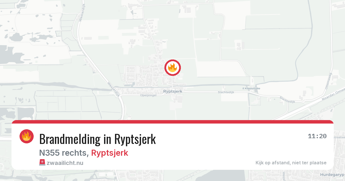 Brandmelding in Ryptsjerk — 20 mei 2026