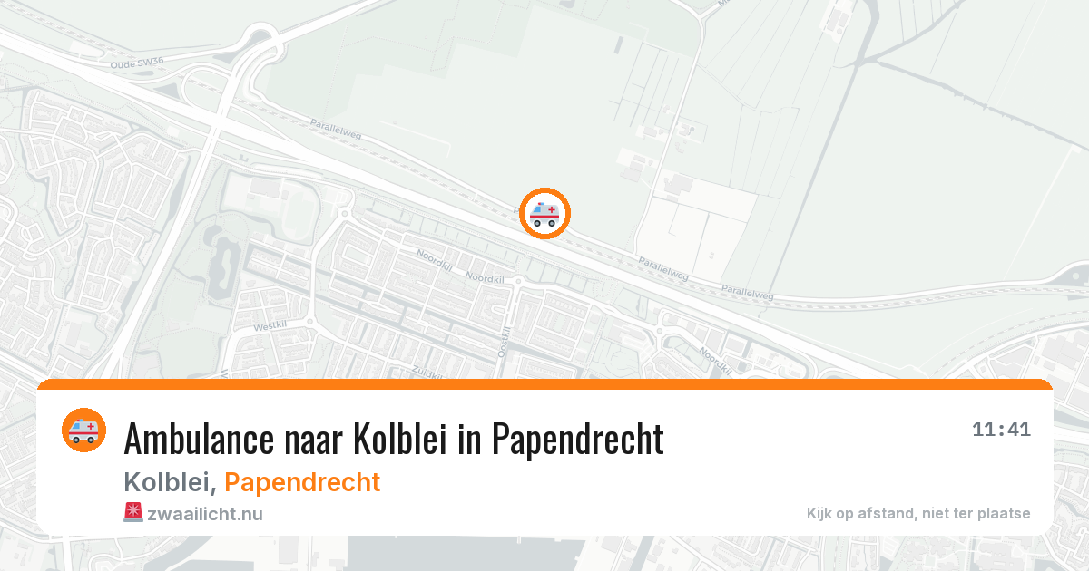 Ambulance naar Kolblei in Papendrecht — 18 jul 2026