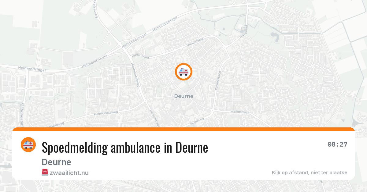 Spoedmelding ambulance in Deurne — 24 jan 2026