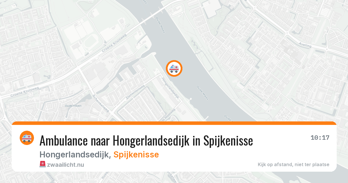 Ambulance naar Hongerlandsedijk in Spijkenisse — 10 jul 2026