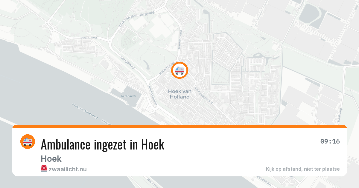 Ambulance ingezet in Hoek — 18 feb 2026