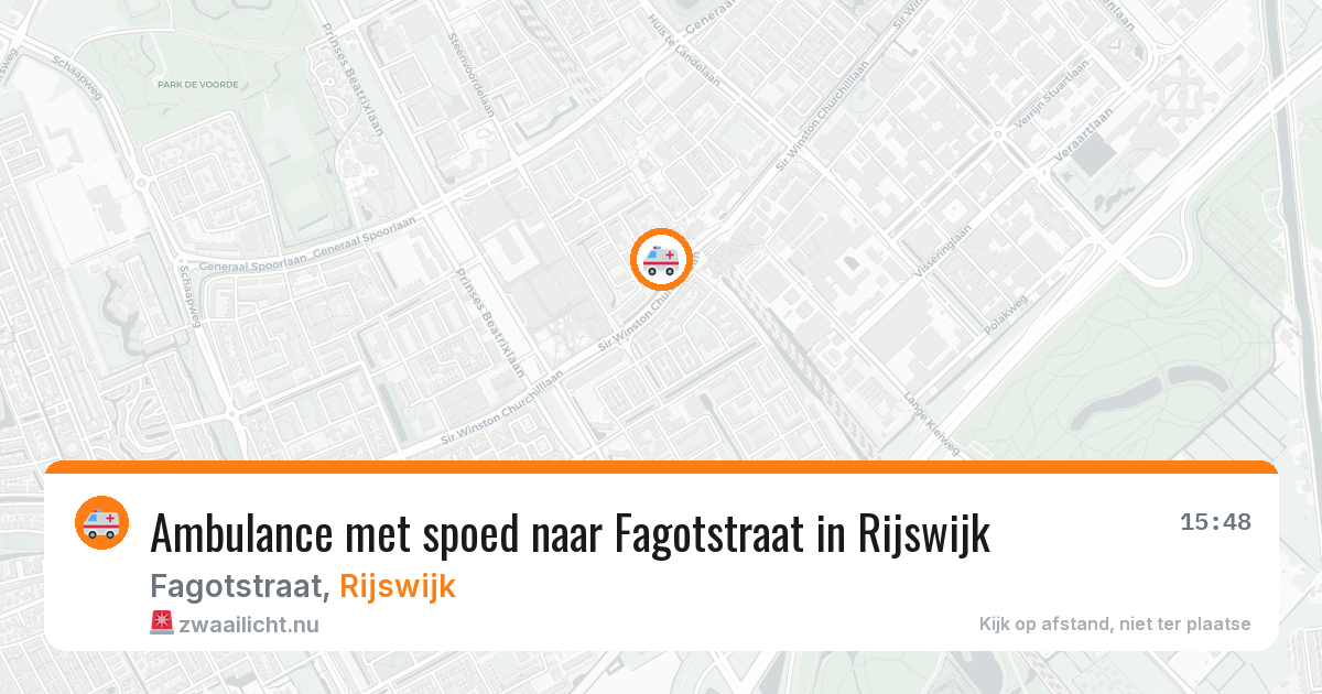 Ambulance met spoed naar Fagotstraat in Rijswijk — 26 jul 2026