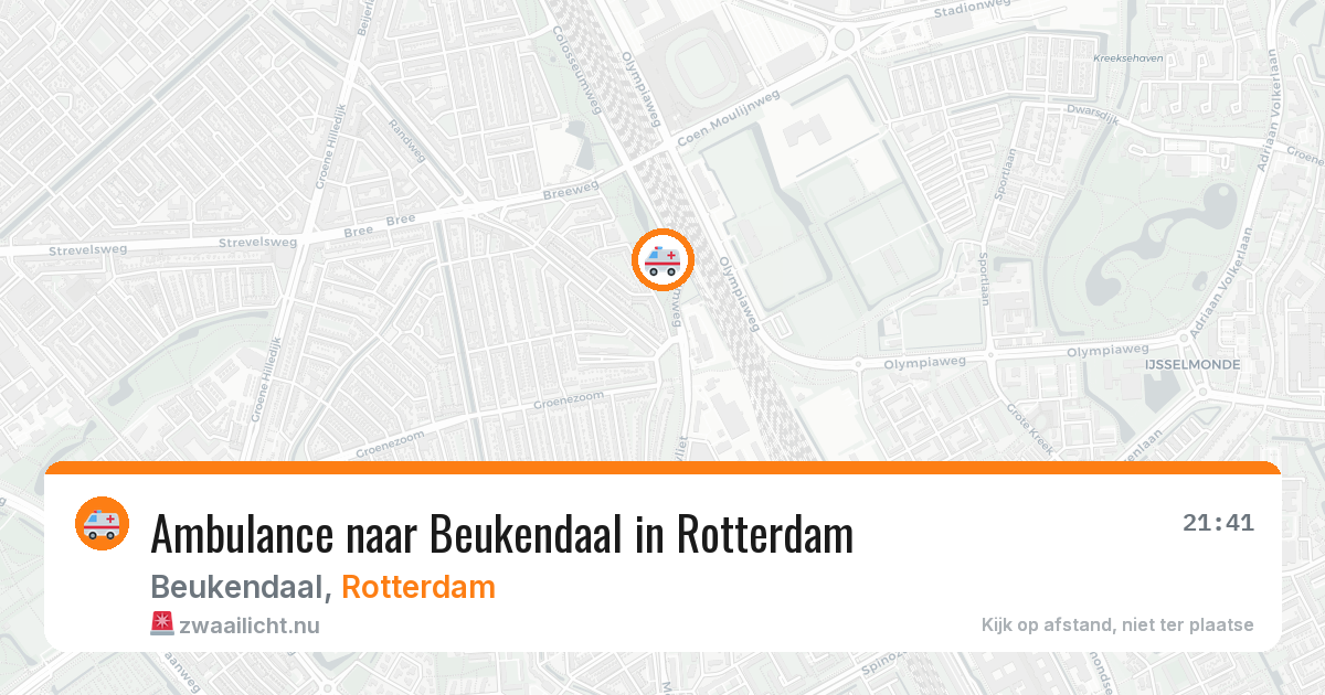 Ambulance naar Beukendaal in Rotterdam — 25 jul 2026