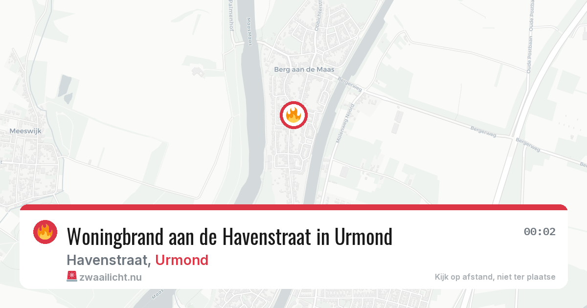 Woningbrand aan de Havenstraat in Urmond — 18 jun 2026