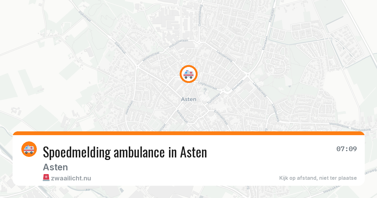 Spoedmelding ambulance in Asten — 17 jan 2026