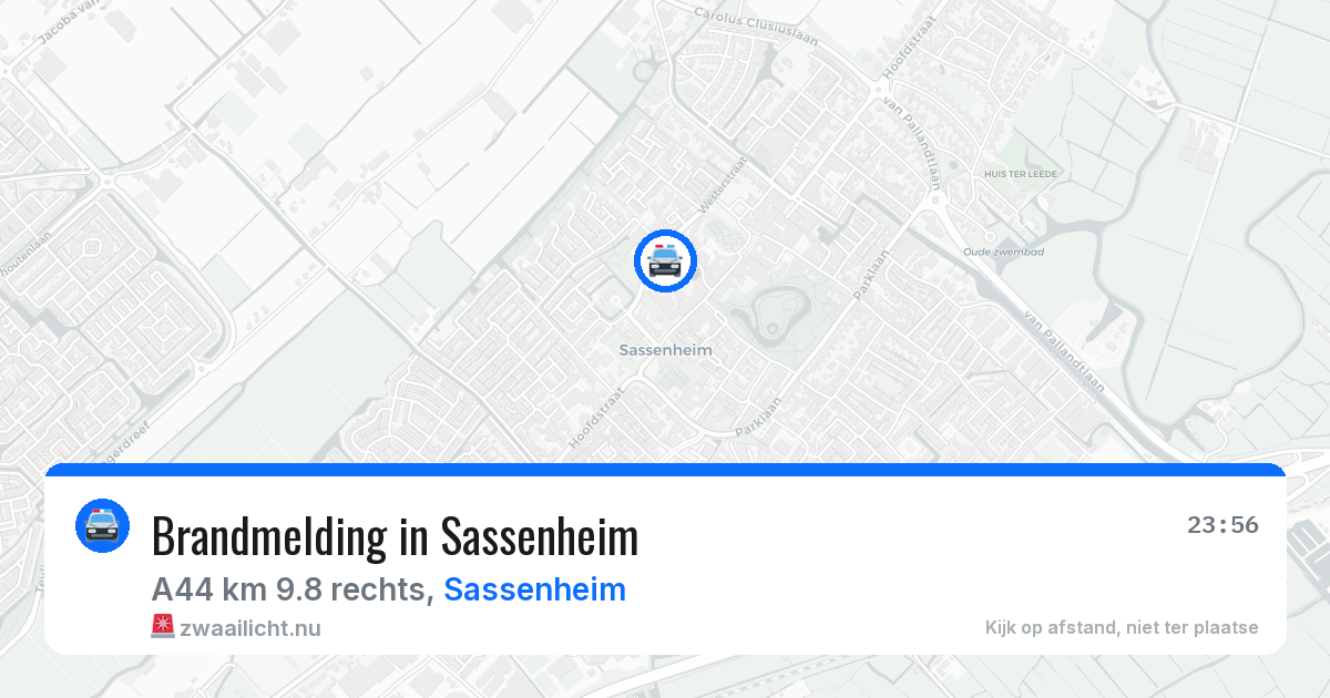 Brandmelding in Sassenheim — 18 jul 2026
