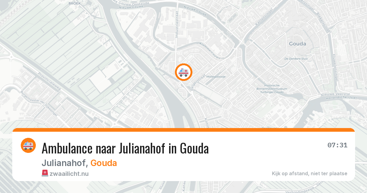 Ambulance naar Julianahof in Gouda — 11 jul 2026
