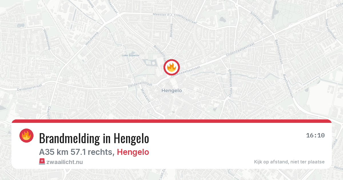 Brandmelding in Hengelo — 6 mei 2026