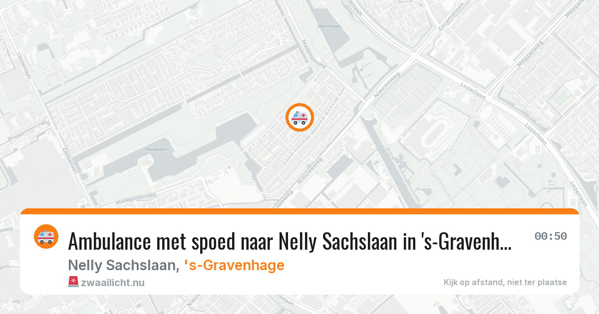 Ambulance met spoed naar Nelly Sachslaan in 's-Gravenhage — 26 jan 2026