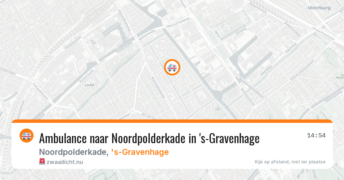 Ambulance naar Noordpolderkade in 's-Gravenhage — 24 mrt 2026