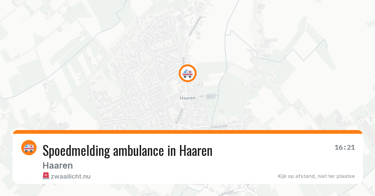 Spoedmelding ambulance in Haaren — 30 jun 2026