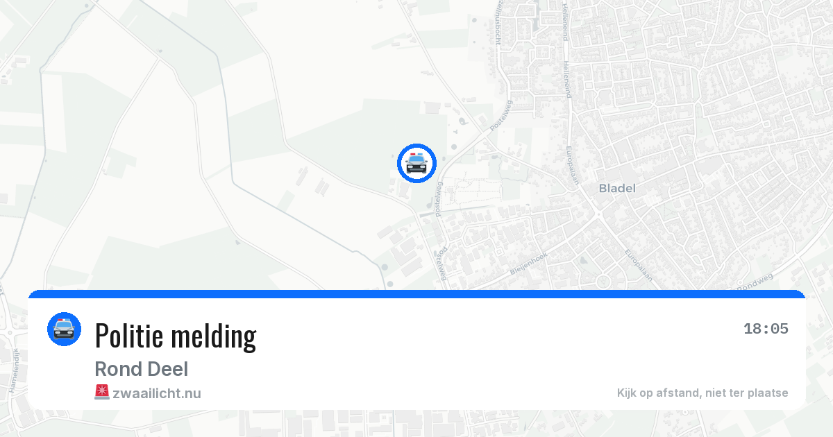 Politie melding — 7 jul 2026
