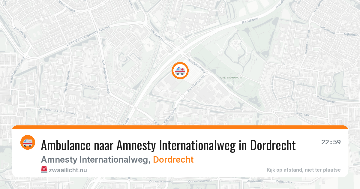Ambulance naar Amnesty Internationalweg in Dordrecht — 6 mei 2026