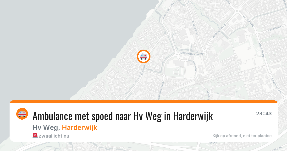 Ambulance met spoed naar Hv Weg in Harderwijk — 12 jul 2026