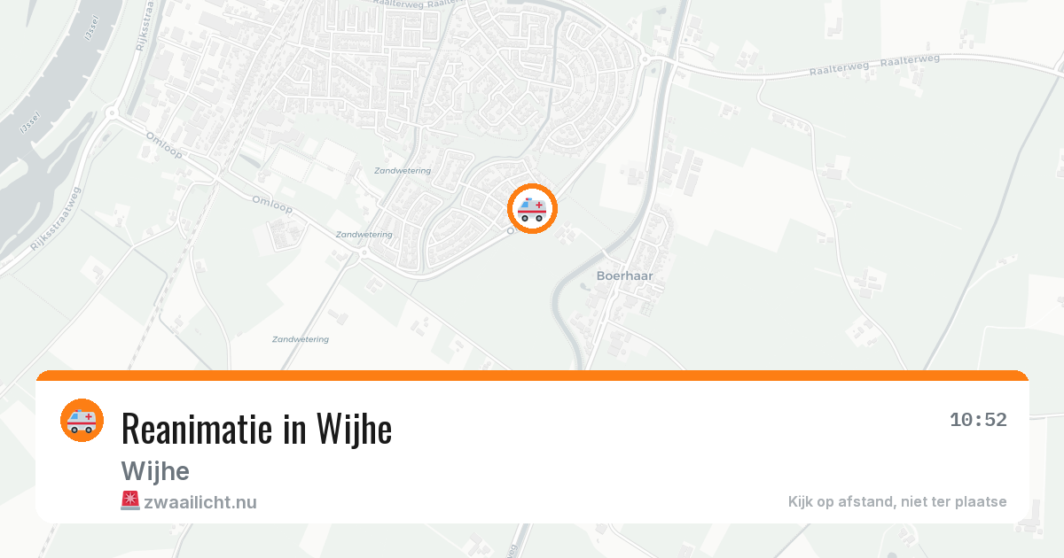 Reanimatie in Wijhe — 9 jul 2026