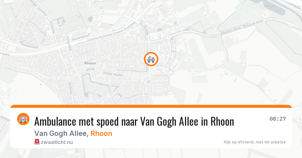 Ambulance met spoed naar Van Gogh Allee in Rhoon — 5 jun 2026