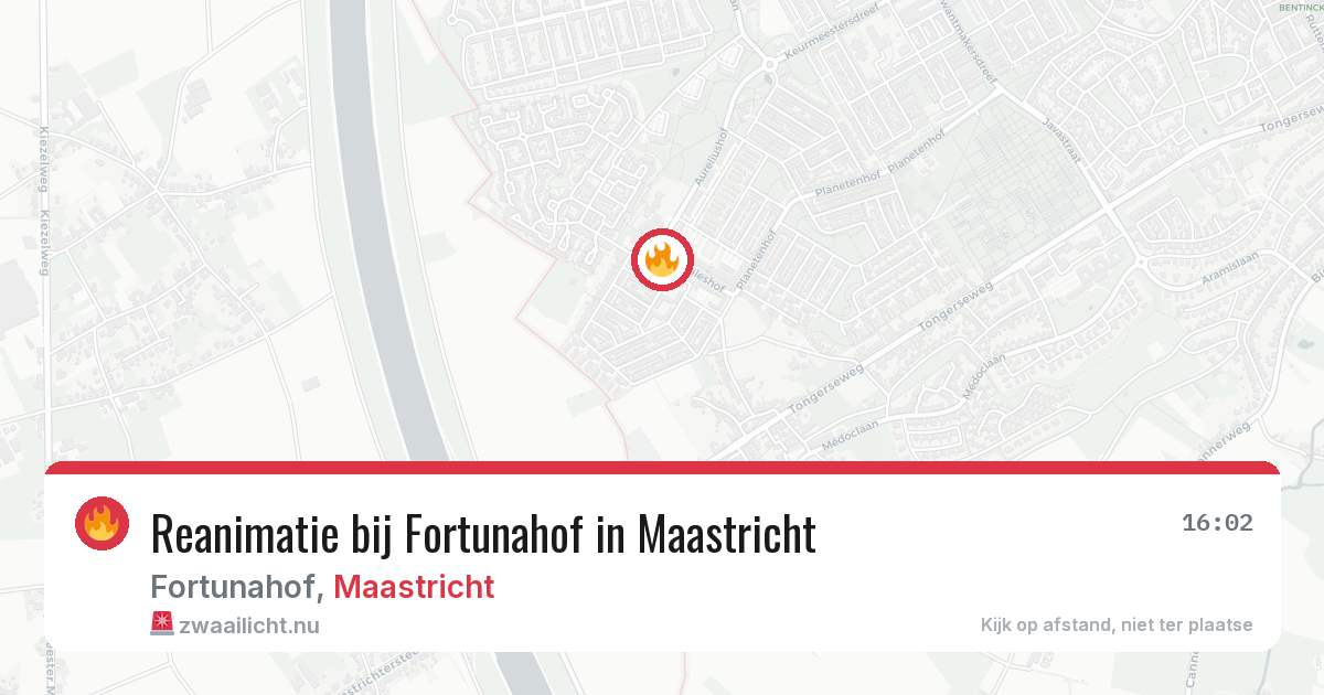 Reanimatie bij Fortunahof in Maastricht — 21 mei 2026