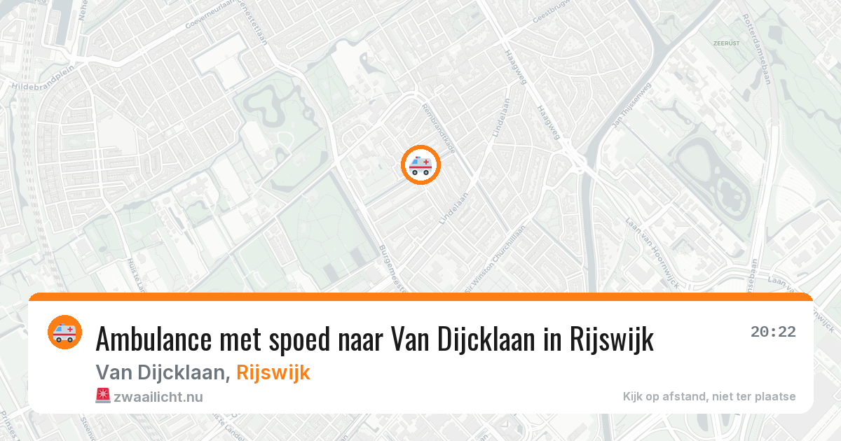 Ambulance met spoed naar Van Dijcklaan in Rijswijk — 29 mrt 2026