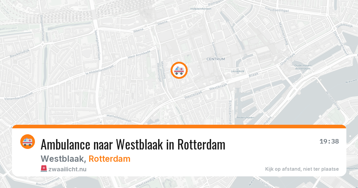 Ambulance naar Westblaak in Rotterdam — 10 jul 2026