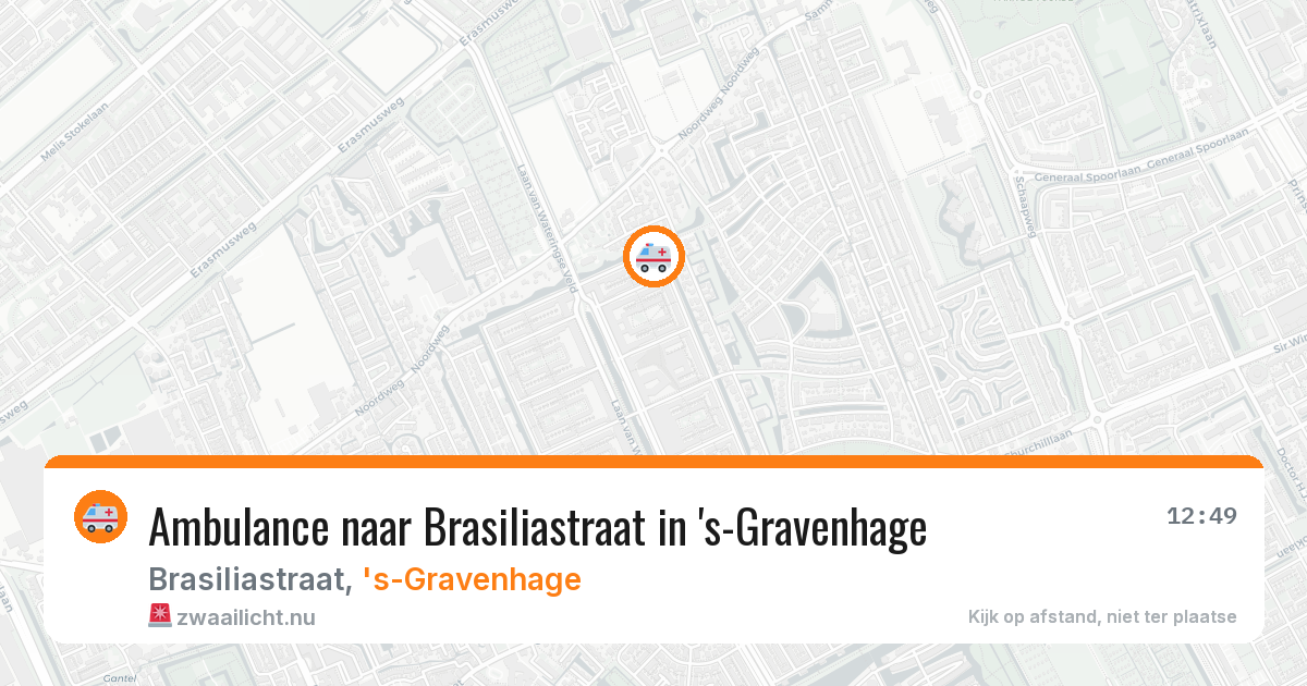 Ambulance naar Brasiliastraat in 's-Gravenhage — 19 mei 2026